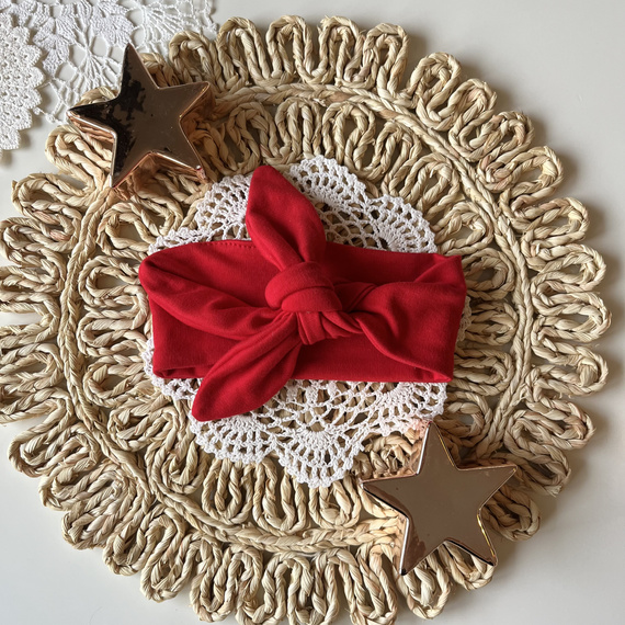 Mamatti OP01 Veselé Vánoce Dívčí čelenka - červená, vánoční Pin-up