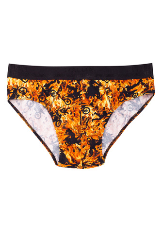 Pánské slipy Caldo Italian Fashion - ohnivý potisk