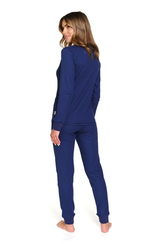 7349 Bavlněné dámské pyžamo Doctor Nap - pohodlné a klasické - cosmos