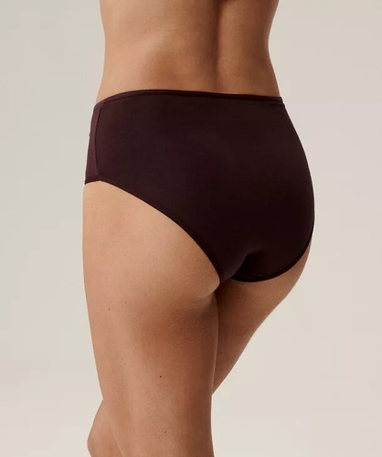 3CLP-011/Z25 Maxi Dámské kalhotky Atlantic béžovo-vínovo-fialové - bavlna, 3 ks.