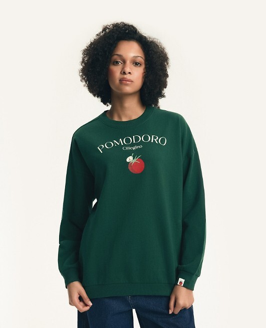 Dámská mikina Dessie Henderson z bavlny, lehce zateplená, s potiskem