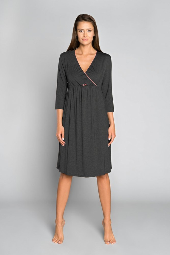 Italia Fashion těhotenské a kojící 3/4 rukávy sonata - tmavý melír/vlasy