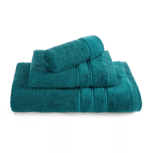 Komplet ručníků Eurofirany 3 ks měkké a savé prémiové ručníky Sibel dark turquoise