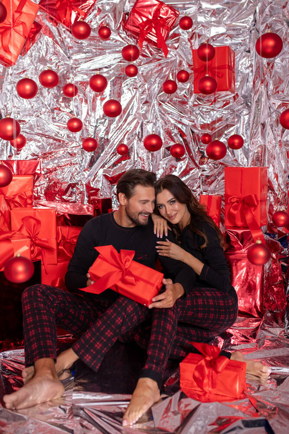 Ordesa Dámské pyžamo s dlouhým rukávem, dlouhé kalhoty Italian Fashion - černá/potisk