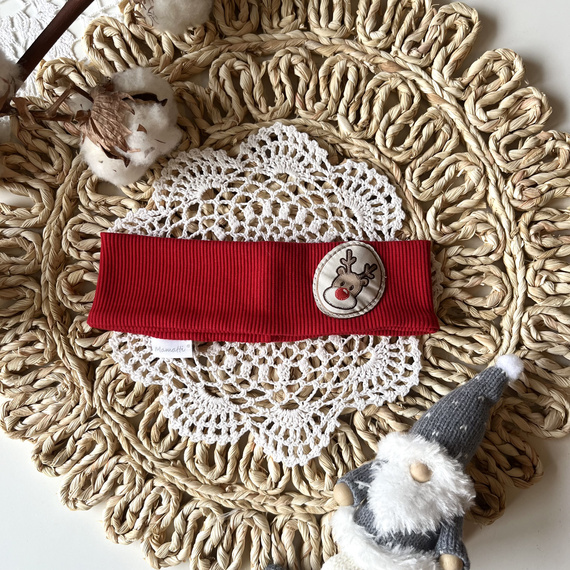 Mamatti Dívčí páska na ruku OK05 Merry Christmas - Červená, Vánoce