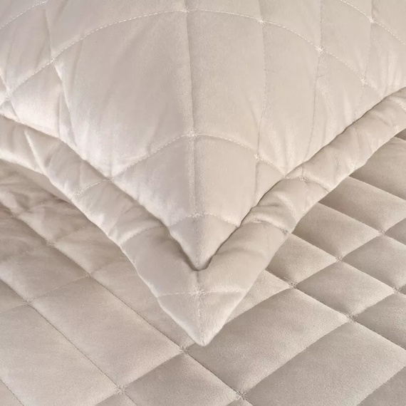 Ria 6 Velurový dekorativní přehoz Eurofirany krémový