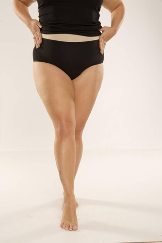 018 Sara Kalhotky s vysokým pasem De lafense - černé