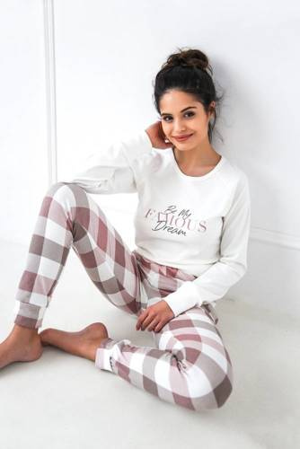 Joselyn Dámské pyžamo Sensis Interlock - krémové