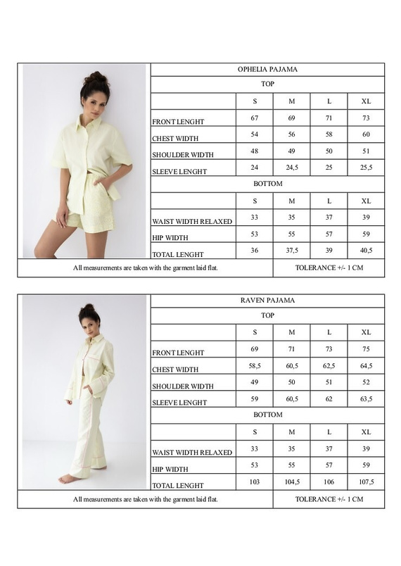 Dámské pyžamo Sensis Ophelia limetkové – letní, 100% bavlna