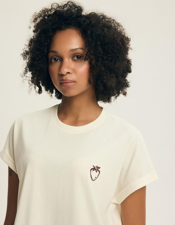 Dámské pyžamo Henderson Evika 44464 – bavlna, ovocná výšivka, šortky