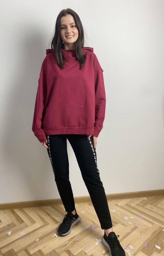 496 Just Forex dámská tepláková souprava - bordó