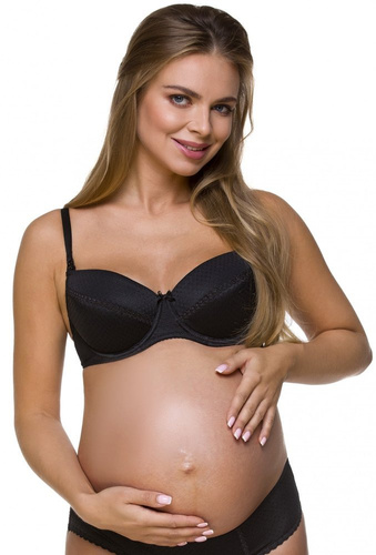 1732 Kojicí podprsenka LUPOLINE - černá