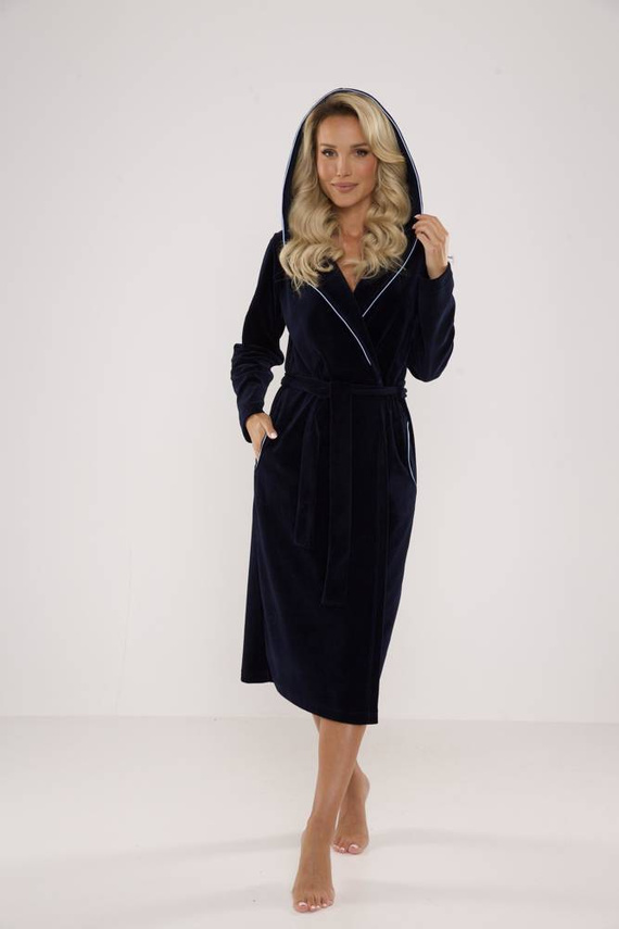 664 Dámský župan Lydie Forex - tmavě modrý