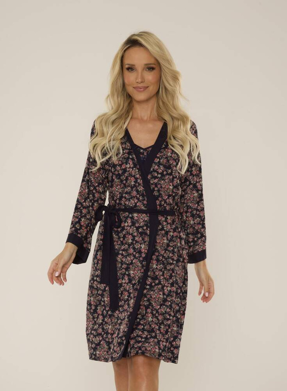 468 Mia Forex dámský župan - tmavě modrý