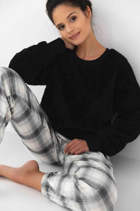 Dámské pyžamo Meredith Sensis - černé