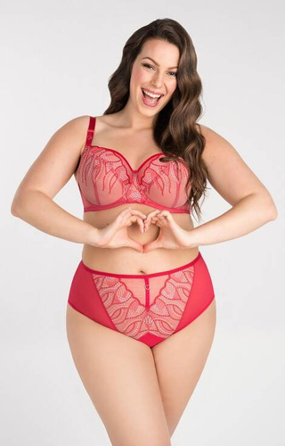 Gorsenia K 828 Crazy Heart soft bra - červená
