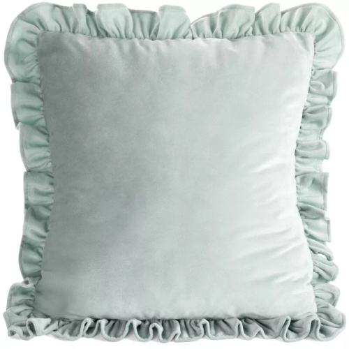 Povlak Brenda 45x45 šalvějový samet Eurofirany volán sage