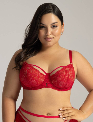 2157 Polovyztužená podprsenka Ava červená