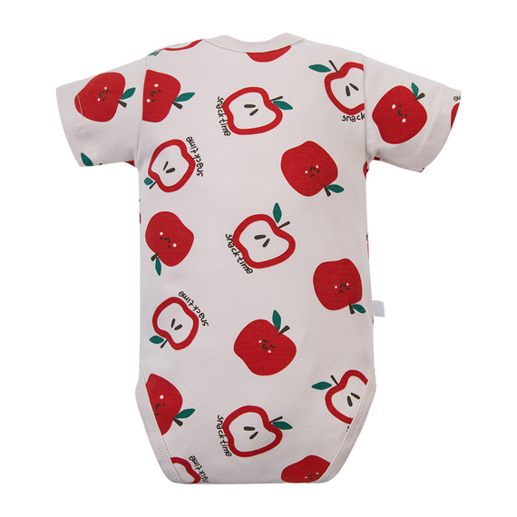 Kojenecké body Eevi Snack Time krátký rukáv bavlna pohodlné