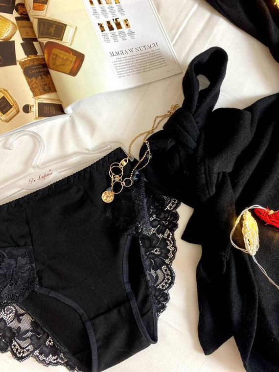 530 Iness Kalhotky s vysokým sedem De lafense - černé