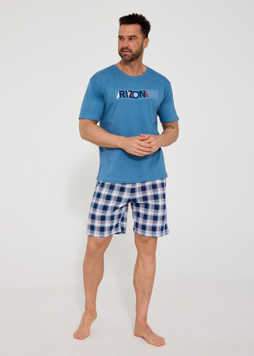 Pánské pyžamo Cornette Arizona 326/204 z bavlny, tričko a krátké šortky