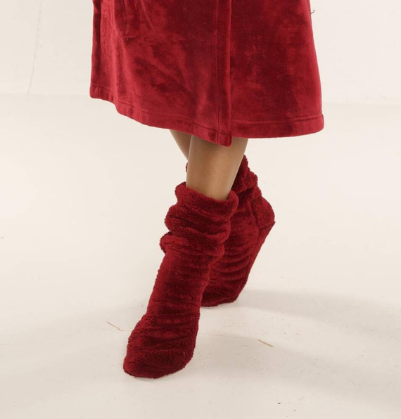 553/554 Ponožky na spaní Wellsoft Smooth De Lafense - bordó