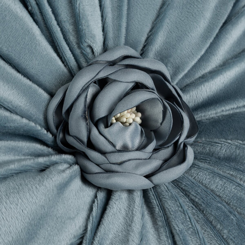 Dekorační polštář Flores Eurofirany květ Ø40 cm blue