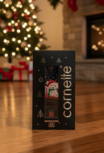 914/01 Cornette pánská vánoční dárková sada - boxerky a ponožky, bavlna