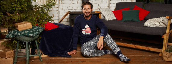 Arktyka Pánské pyžamo Italian Fashion - tmavě modré