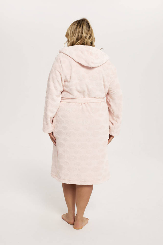 Dámský župan Drina s kapucí Italian Fashion - růžový