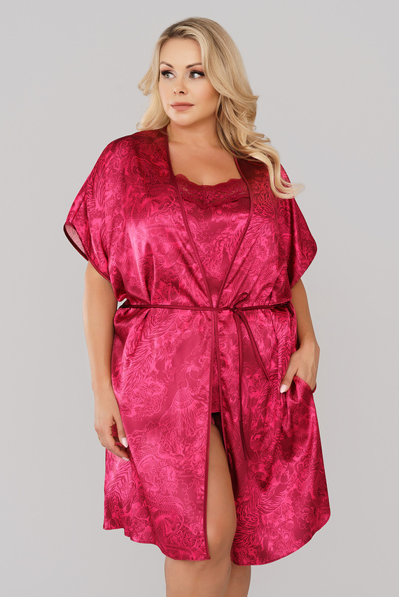 Impresja Dámský župan Italian Fashion burgundy