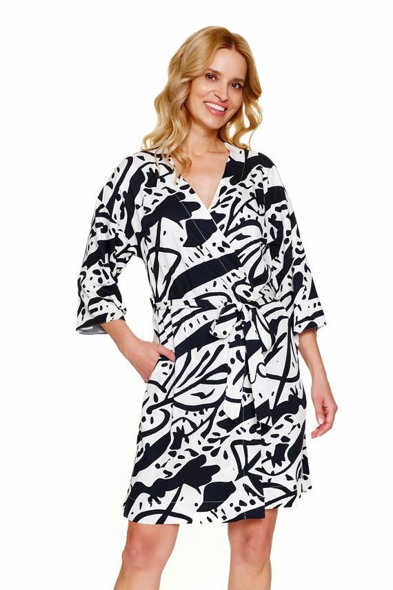 7311 Doctor Nap La Palma dámský župan - viskóza, módní potisk