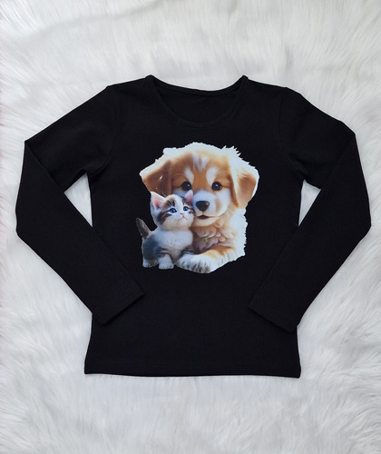 Friends Dětská halenka Bambarillo black- jersey | Pohodlí a styl