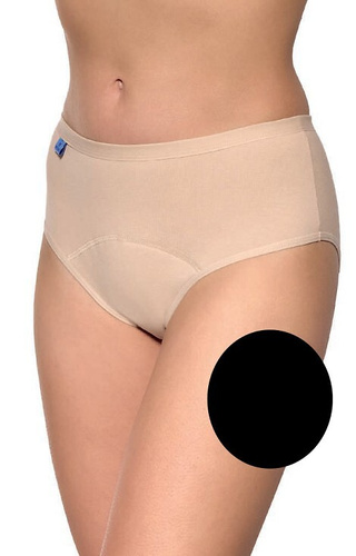 002 Gabidar dámské kalhotky černé - pro inkontinenci, bavlněné, antibakteriální