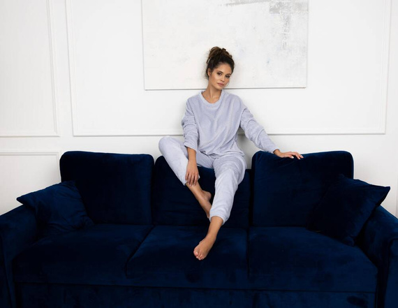 Dámské pyžamo Esme Soft Sensis - šedé