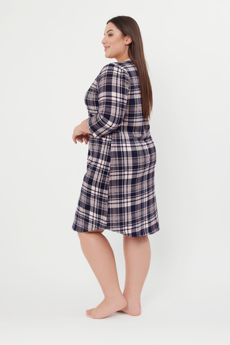 Noční košile Dona s rozepínáním, 3/4 rukávy Italian Fashion - potisk