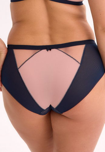 Tanga Aina GFP 1273 Gaia – Elegantní krajka, elastický tyl, komfort, tmavě modré