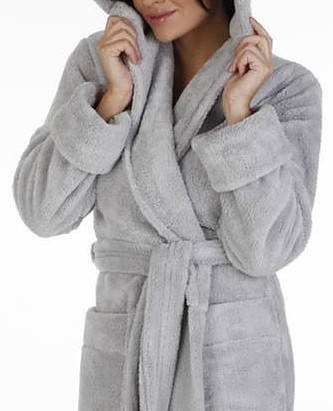 807 Dlouhý dámský župan Luna II Forex - šedý