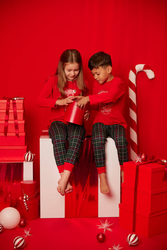 Fogo Dětské pyžamo Italian Fashion - červené/potisk