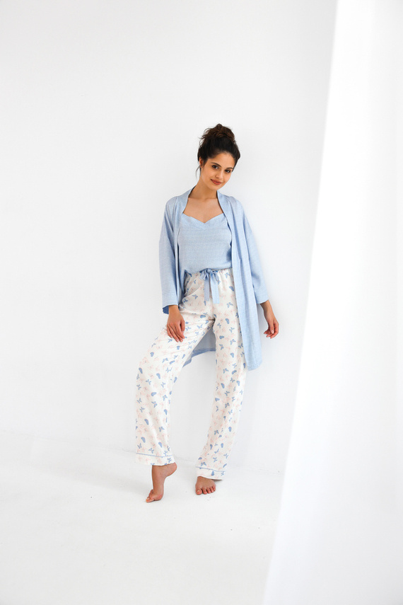 Dámský župan Felicia Sensis - modrý melír