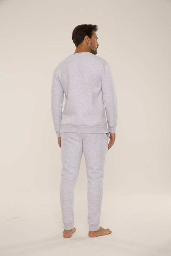 813 Indigo Pánská tepláková souprava De Lafense - světlý melír