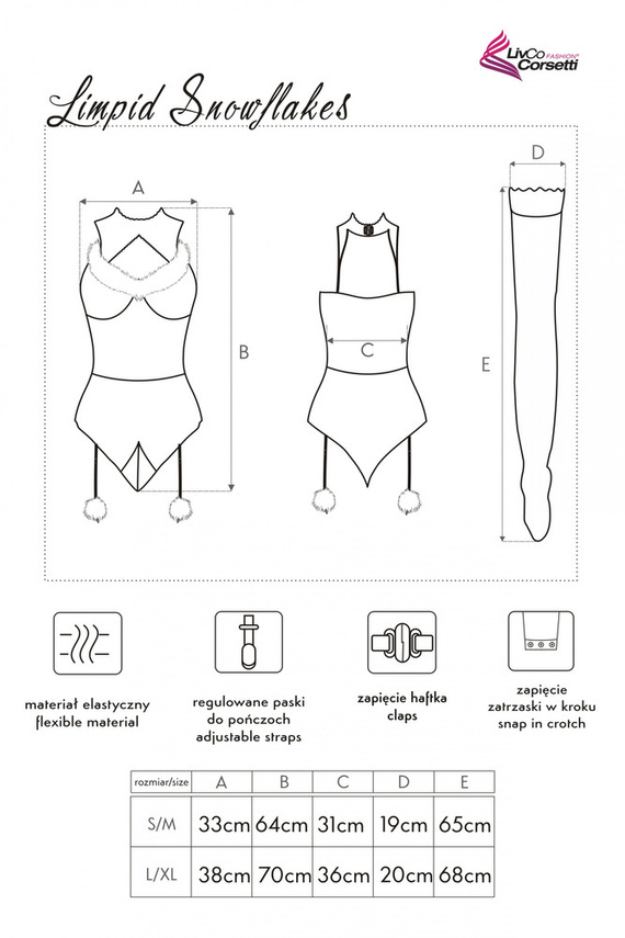 Limpid Snowflakes LC 90604 Santa outfit LivCo Corsetti Fashion