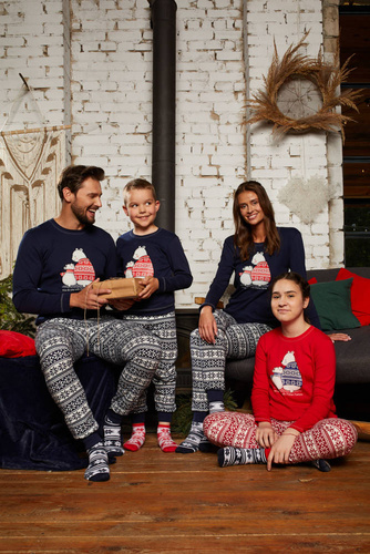 Arktyka Pánské pyžamo Italian Fashion - tmavě modré