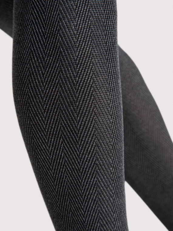 G 6128 Velda Fiore 40 den melange - elegantní punčocháče s ozdobným vzorem