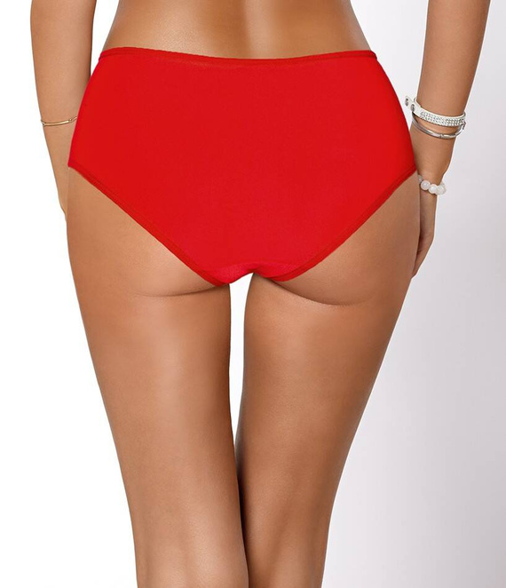 Cynthia Dámské kalhotky s vysokým pasem Paripari - červené