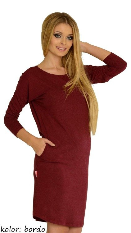 543 Paula noční košile 7/8 rukáv - grafitová