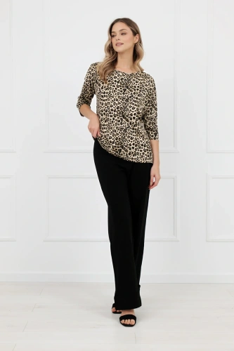Dámská halenka Kenia Italian Fashion leopard vzor 3/4 rukáv