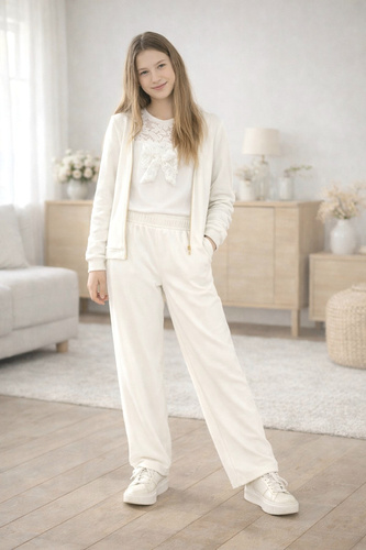 Dívčí halenka Eliza Bambarillo krajka mašle elegantní