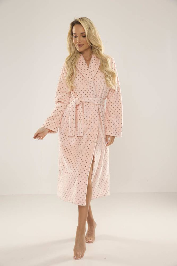 548 Dámský župan Melanie Long Forex - lososový