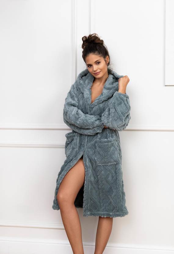 Dámský župan Grethen Sensis - khaki barva